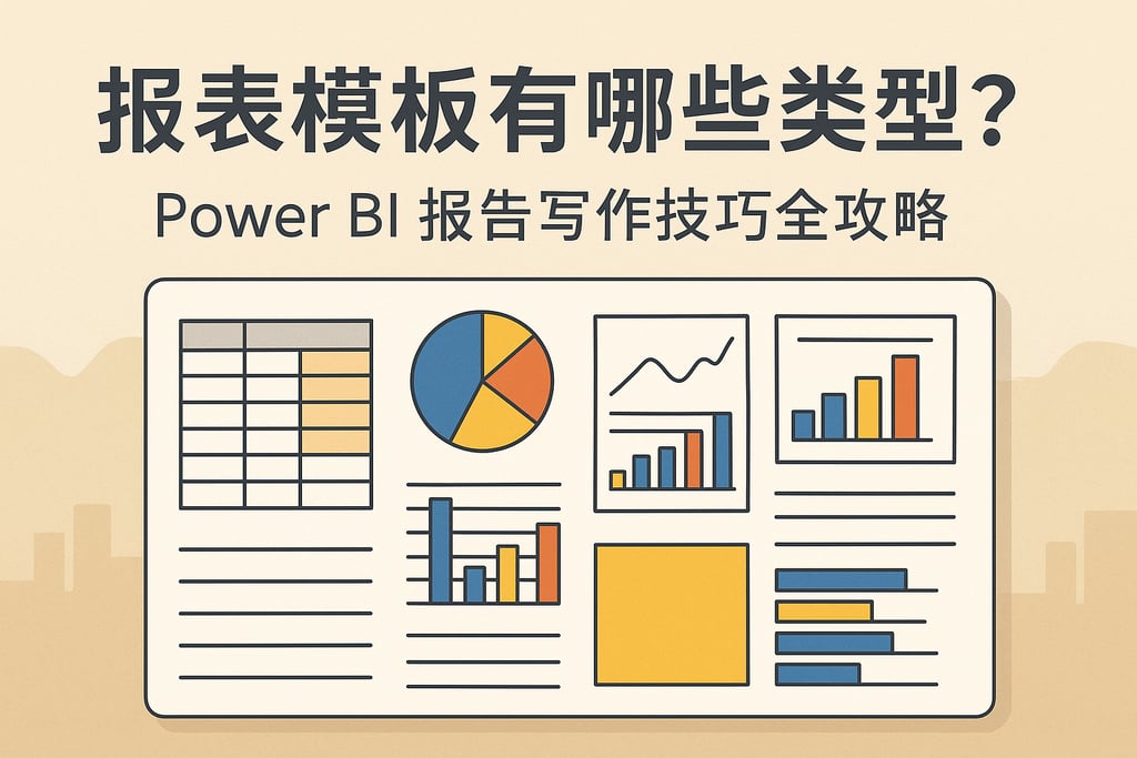报表模板有哪些类型？Power BI报告写作技巧全攻略